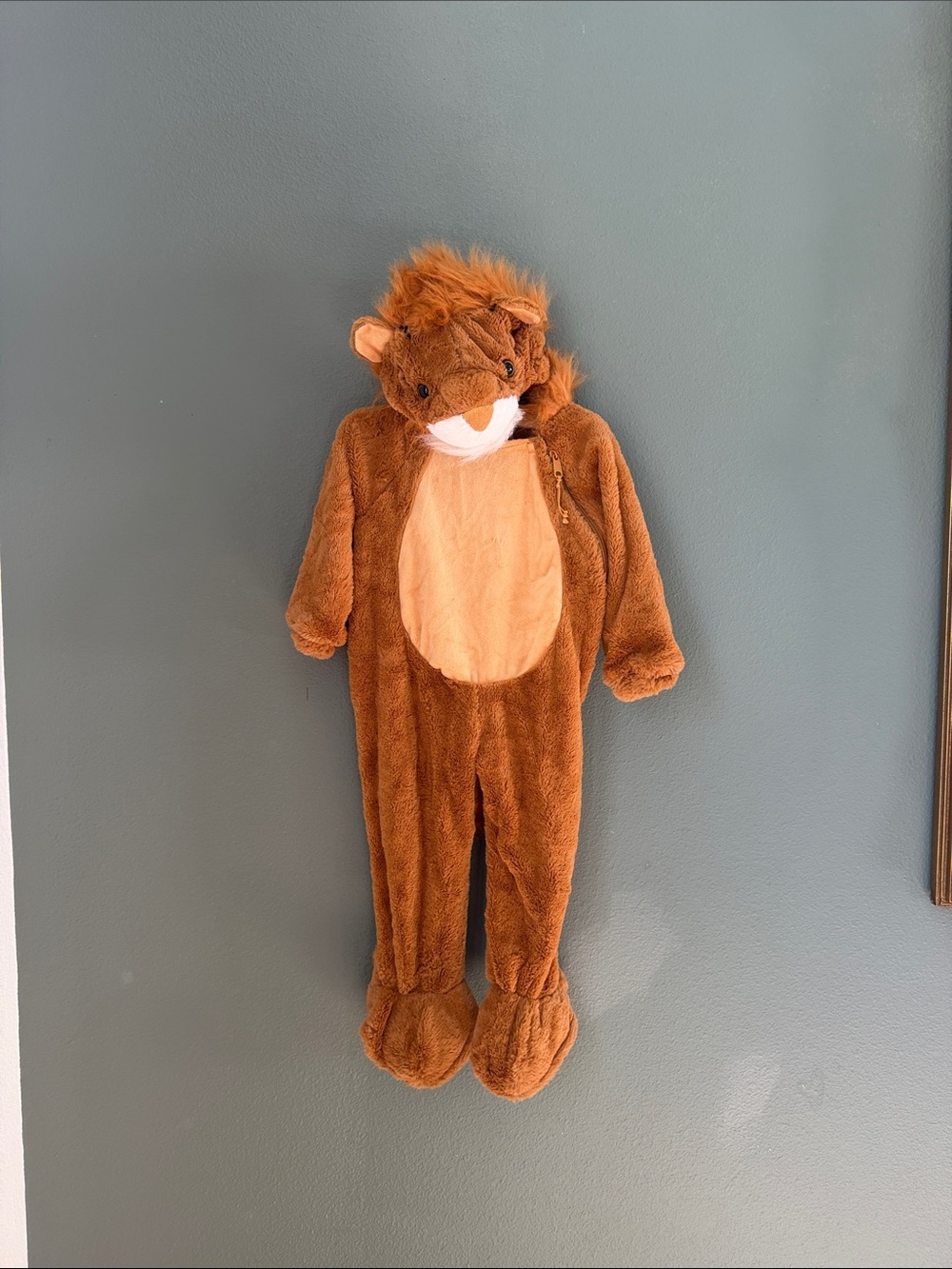 Kids Brown Lion One-Piece Costume Sz 18/24Mo